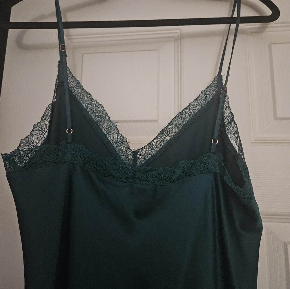 I.N.C.International Concepts Lace-Trim Satin Nightgown - Picture 6 of 8